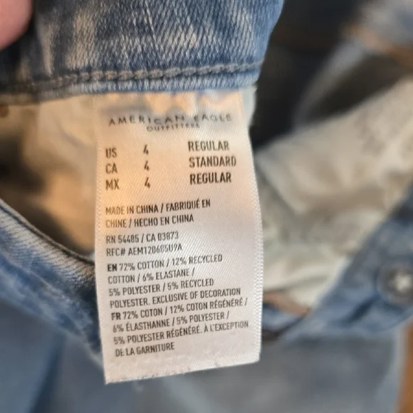 American Eagle Outfitters Light Blue Skinny Jeans - Picture 4 of 5